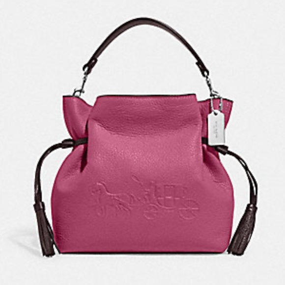 Coach Handbags - *SOLD-COACH LEATHER Andy Crossbody/Tote horse & Carriage NWT! GORGEOUS RASPBERRY